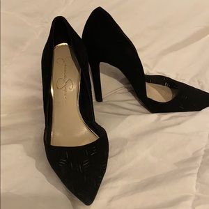 Jessica Simpson Black D'Orsay Charlie pumps 8.5